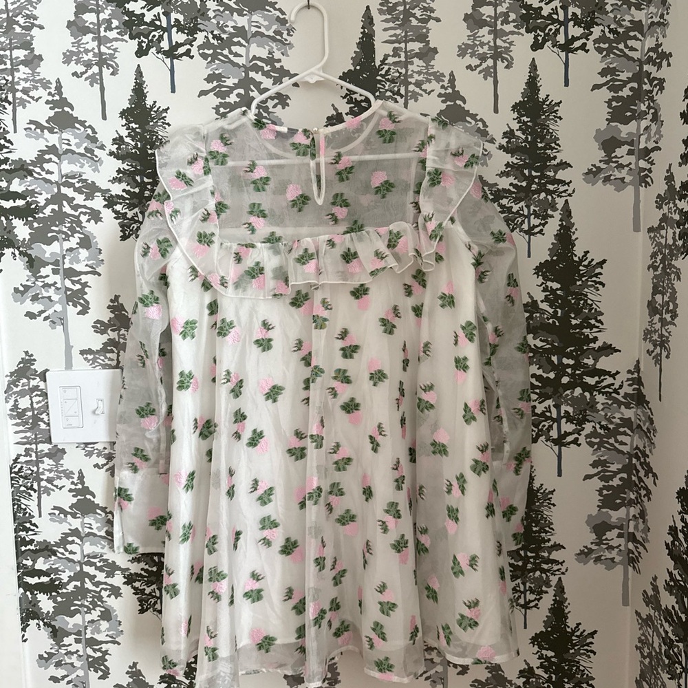 Sister Jane White and Pink Floral Ruffle Dress - Picture 5 of 7
